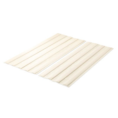 Planche / lattes en bois avec couvre-matelas de 0,5 po Nikitas avec housse