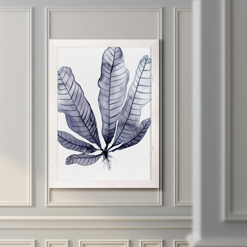 « living under sea ii »-peinture encadrée, H 38 po x l 28 po x P 1,25 po, Toile blanche encadrée