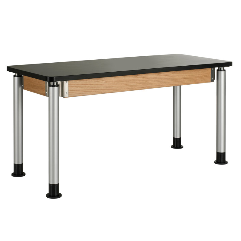 Table scientifique à hauteur ajustable, H 27 à 39 po x l 54 po x P 24 po