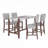 Upholstered Barstools with Solid Wood Legs-1231093015
