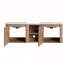 Meuble-lavabo mural 60 po avec lavabo en céramique blanche, tablettes de rangement et porte à fermeture en douceur, fabrication en contreplaqué