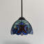 Mini ampoules DEL suspendues en verre coloré Tiffany incluses: l 8 po x P 8 po x H 60 po-362997328