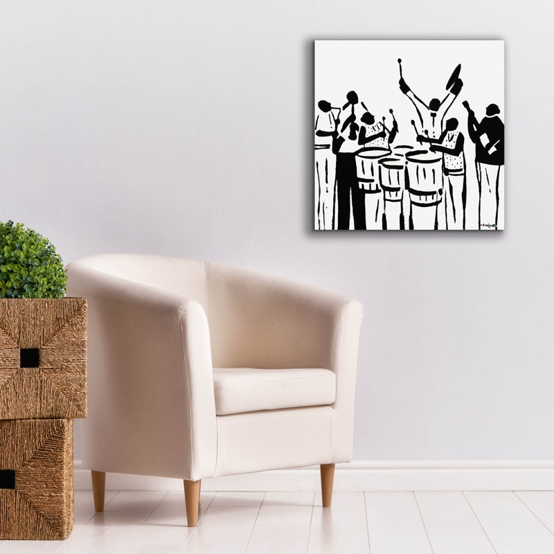 Toile épique «Grayscale Band 2» par Joachim McMillan, art épique, 26 po x 26 po, H 26 po x l 26 po