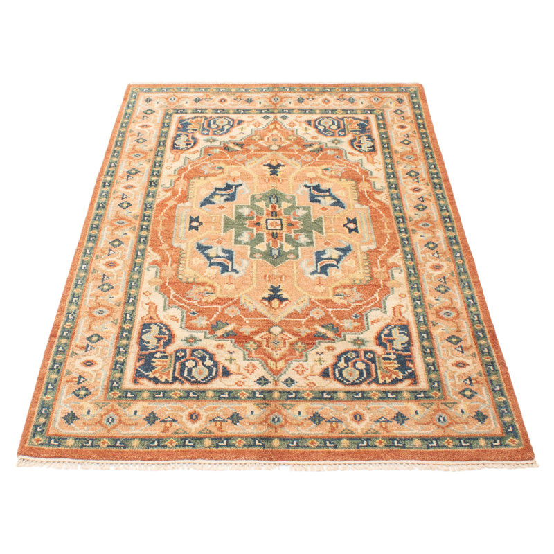 Tapis unique en cuivre 5 pi 3 po x 8 pi 2 po Jules Serapi