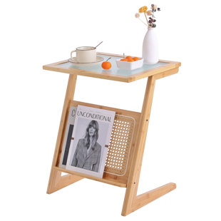 Table de bout en verre