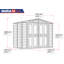 Remise en plastique l 8 pi x P 5,5 pi DuraMate-12262286