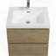 Meuble-lavabo flottant avec lavabo et armoire de rangement murale-310377048
