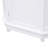 White Bathroom Cabinet Triangle Corner Storage Cabinet With Adjustable Shelf Modern Style MDF Board