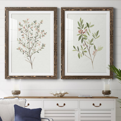 " Single Sprig III " 2 - Pieces Painting Print