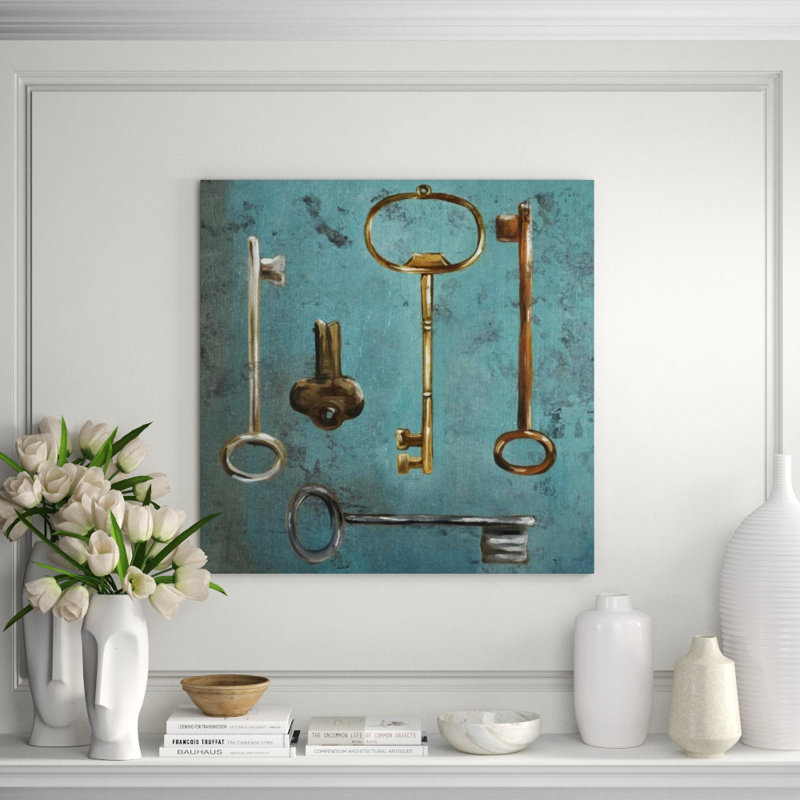 Antique Keys III Print, 36" H x 36" W, Outdoor