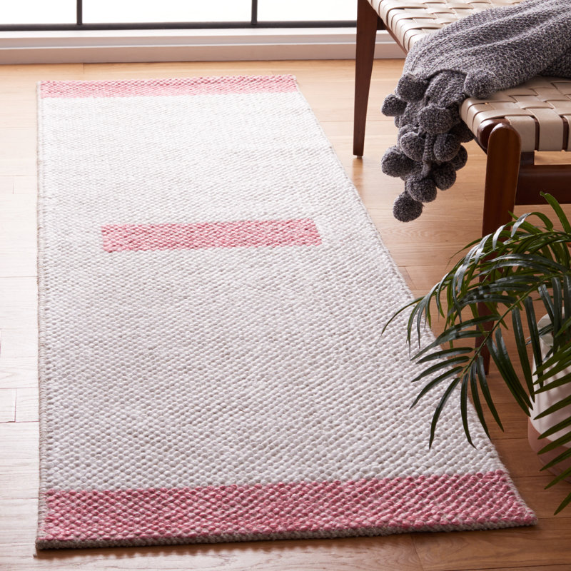 Macle Flat Weave Wool Rug, Runner 2'3" x 8'