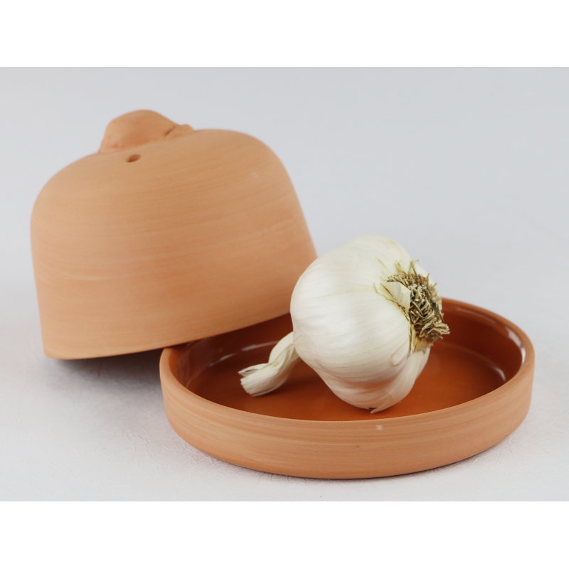 Eurita Clay Garlic Roaster, Terra-Cotta