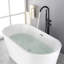 Robinet de baignoire sur pattes à poignée simple-62156309