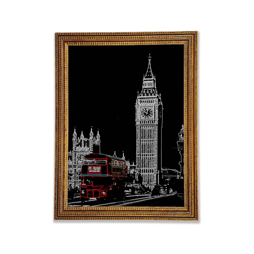 London Big Ben Roter Bus - Druck