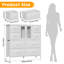 Steel 2 - Door Rectangle Accent Cabinet-135662452