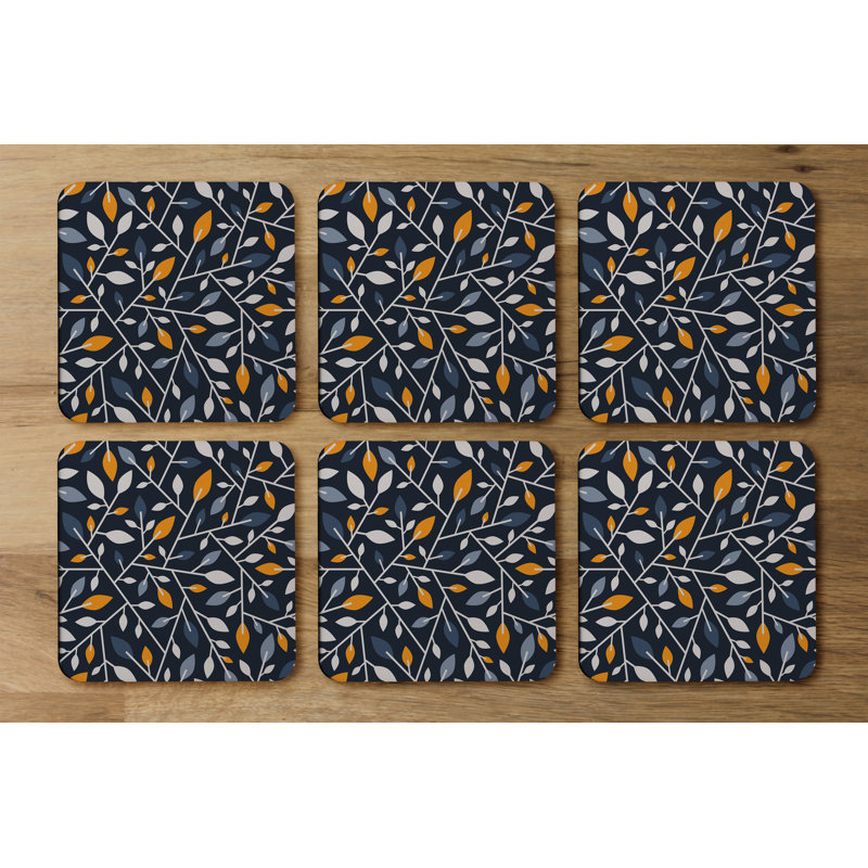 Square 6 Piece Coaster Set