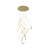 Modern 18 Light LED Linear Rod Chandelier-116377845