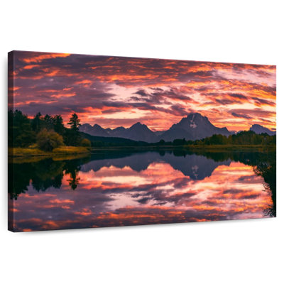 Alvord Grand Teton Glowing Sunset