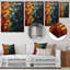 «Colorful Rainbow Scales I» - art mural abstrait en métal-101154531
