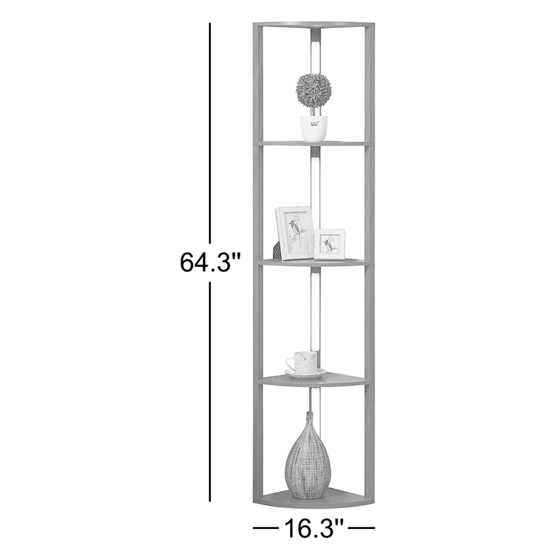 Lampe sur pied 64 po Fancy Edge, Noir