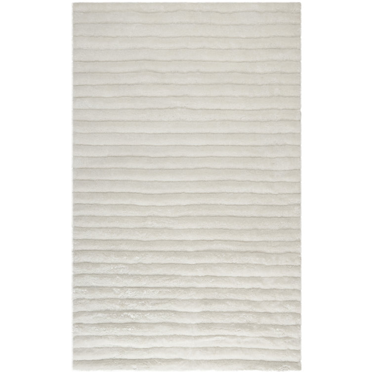 Wyler Handmade Tufted White Area Rug
