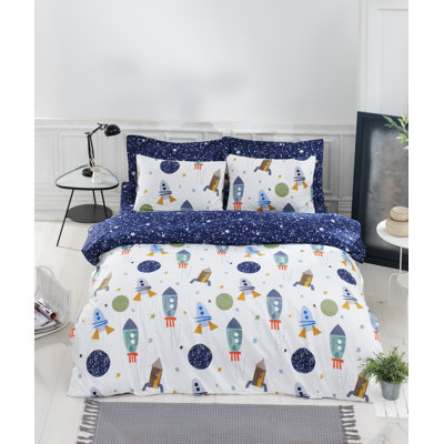 Arguelles Cotton No Pattern Duvet Cover Set with Pillowcases