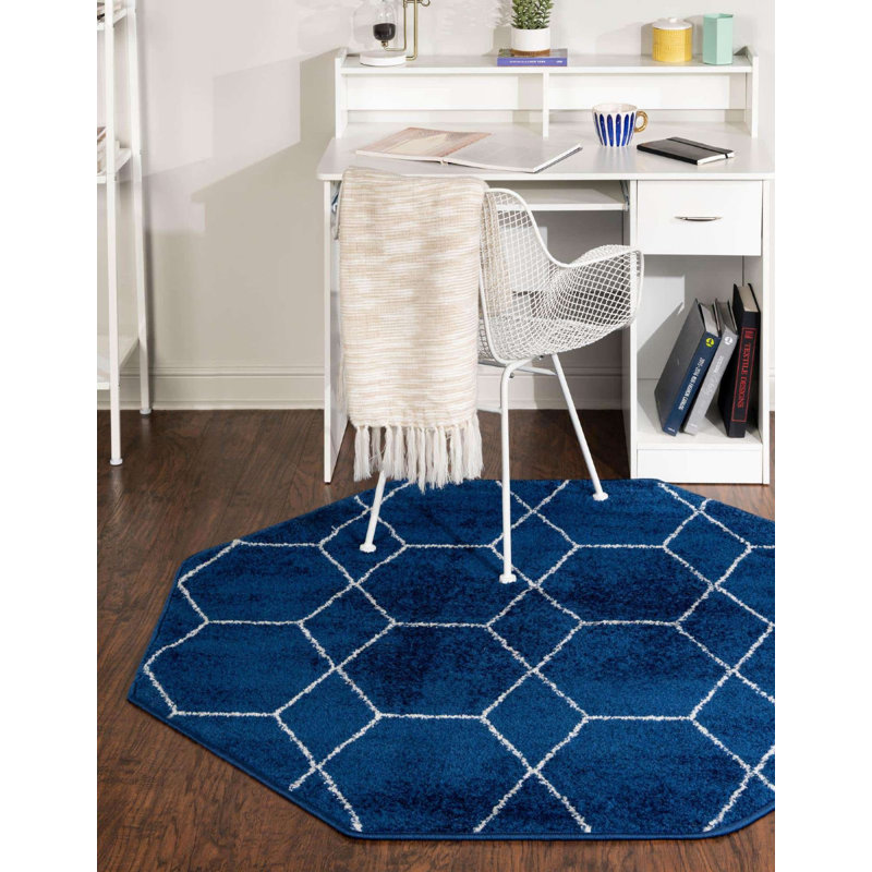 Tellaro Abstract Indoor Rug, Octagon 7'10" x 7'10"