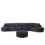 Ensemble de canapé modulaire en tissu chenille-748017643
