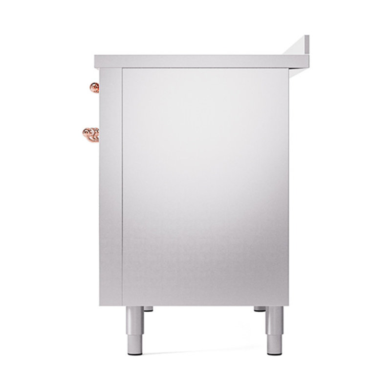 ILVE Nostalgie II Noblesse 48 in Induction Range, Stainless Steel/Copper