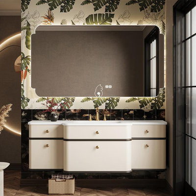 French style elegant bathroom cabinet.