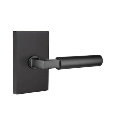 Emtek Oil Rubbed Bronze Rope Lever & Rosette Privacy Door Handle - Left  Hand