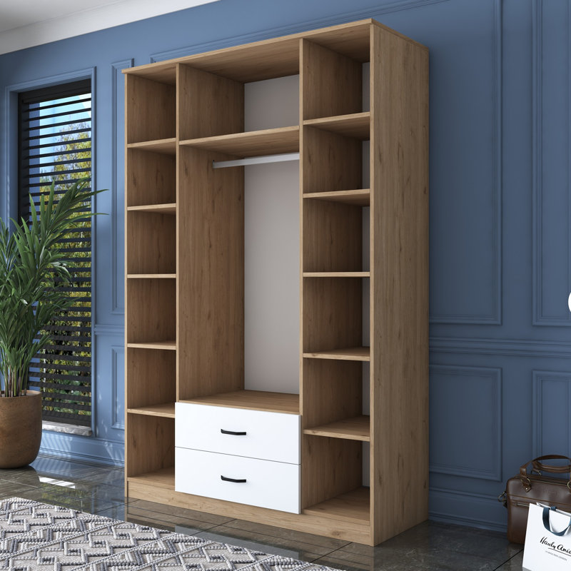 Berend 4 Door Manufactured Wood Wardrobe
