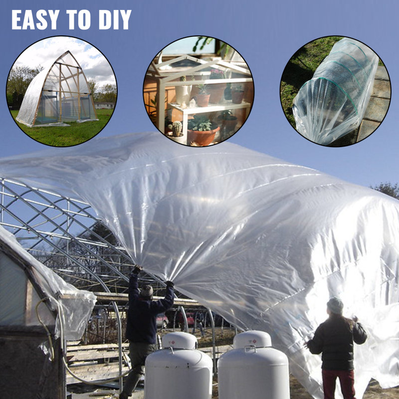 Greenhouse Shade Cloth and Cover, 0.01" H x 96" W x 300" D