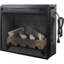 Foyer électrique infrarouge encastré de 58 cm (23 pouces) avec bûches et flamme réaliste, télécommande avec minuterie et protection contre la surchauffe.