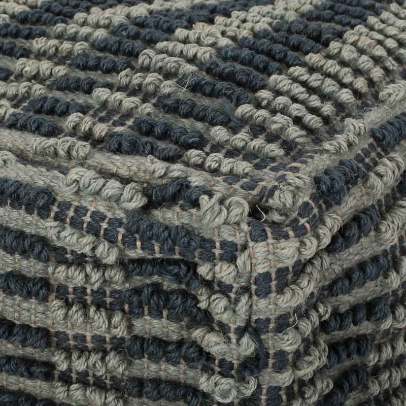 Walle Fabric Square Pouf
