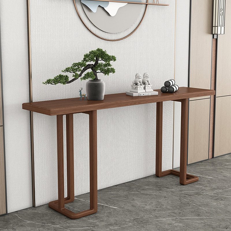 Minimalist Solid Wood Console Table, 33.46" H x 62.99" W x 13.78" D