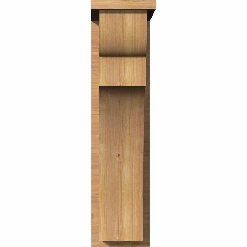 Yorkshire Yorktown avec plaque arrière, H 30 po x l 7,5 po x P 14 po, Cèdre rouge, Lisse