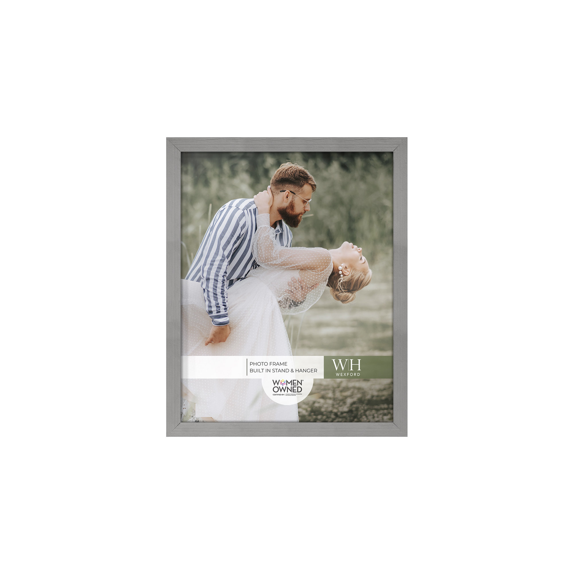 Apolline Wood Picture Frame, Gray, 8" x 10"