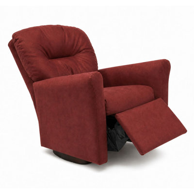 Kids Rocker Recliner - Red Micro Suede