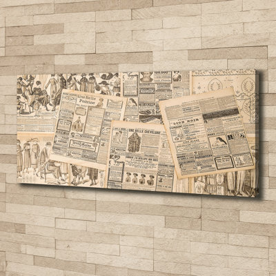 The Old Newspaper - Wrapped Canvas Print