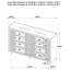 Commode 8 tiroirs Ravenne