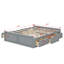 Wood Platform Bed Frame For Queen Size With Six Drawers-361634598