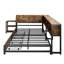 Rustic Double Storage Bed