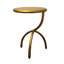 Table de bout ronde en fer antique 20 po