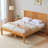 Full Size Platform Bed Frame With Headboard, With Wooden Slats, No Springs Required-323438666