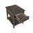 Rectangular Caster Cocktail Table With 2 End Table-1867050525