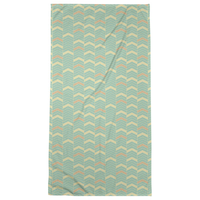 Serviette de bain à chevrons alignés Stephenie