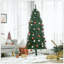 Sapin de Noël artificiel non éclairé avec branches réalistes et 583 pointes