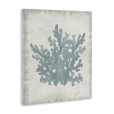 "Blue Coral Silhouette", art mural par Conrad Knutsen