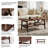 Foldable Rubber Wood Coffee Table With Removable Lower Shelf